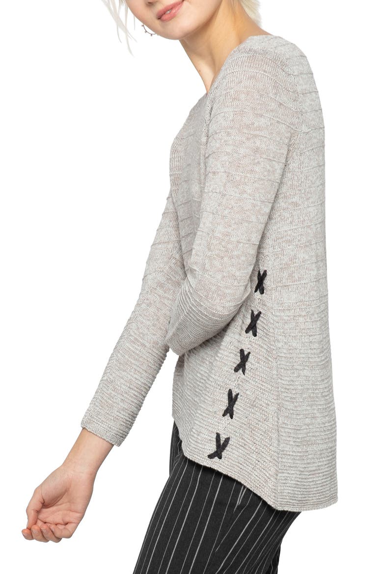 Cross Stitch Sweater, Alternate, color, RAINY DAY