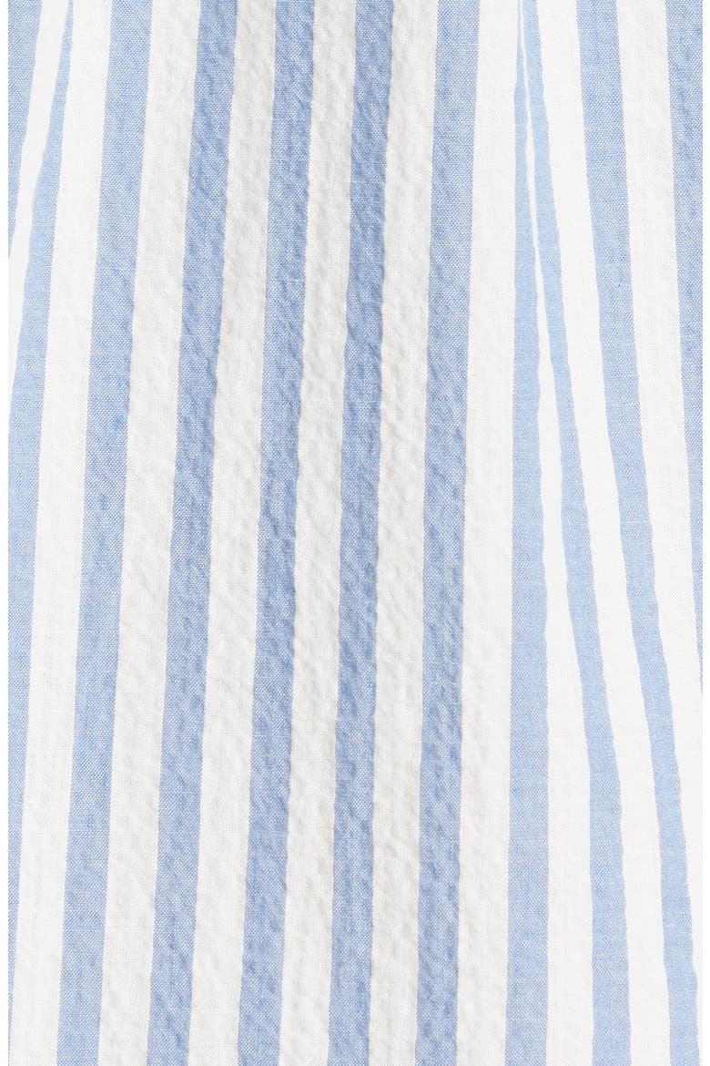 Calisto Ruffle Collar Blouse, Alternate, color, BLUE/ WHITE