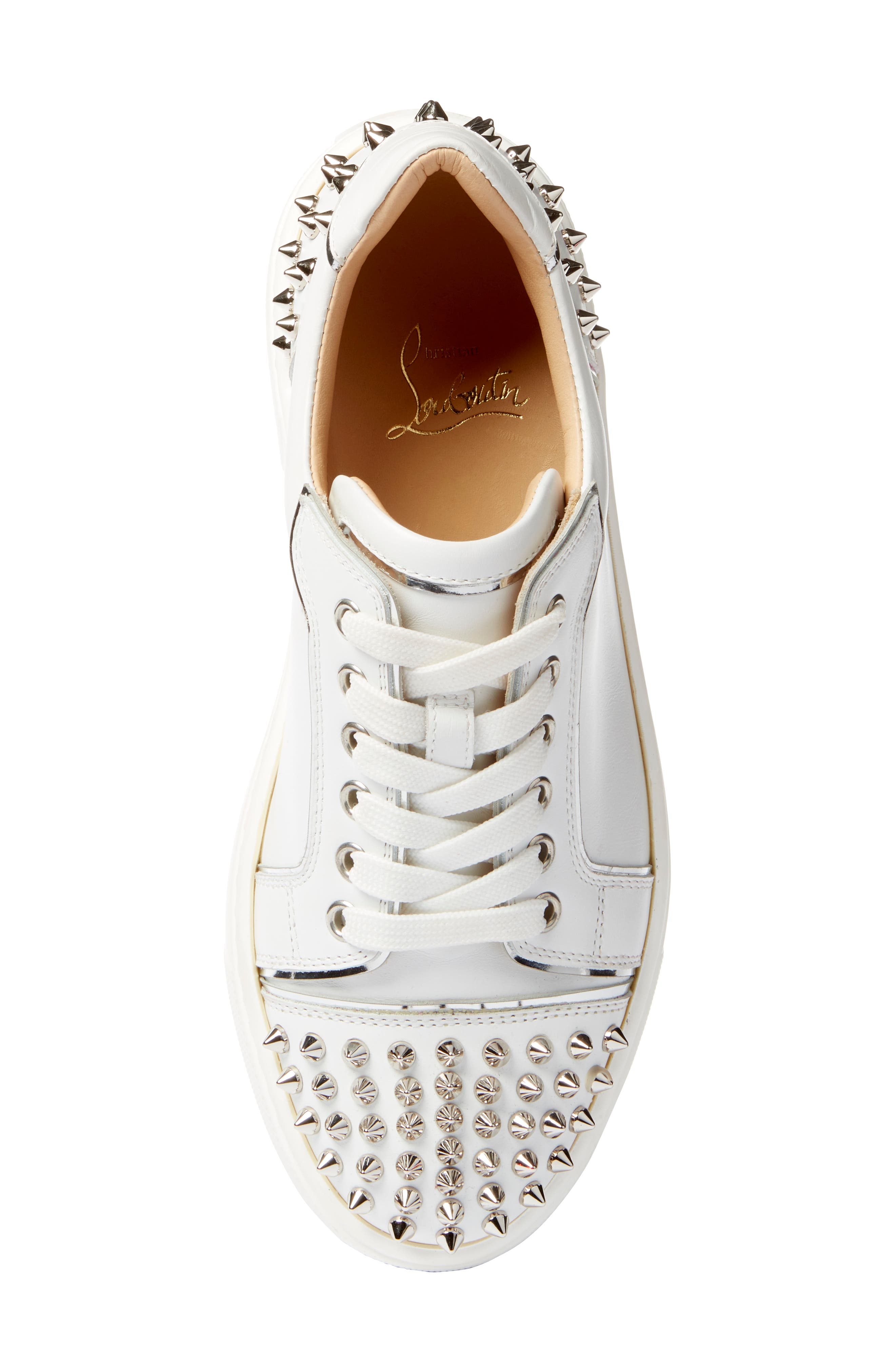 Christian Louboutin Vieirissima Spike Low Top Sneaker, Alternate, color, 