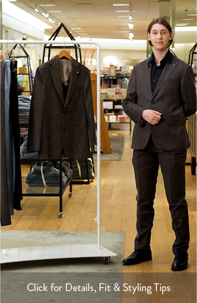 Hampton Brown Slub Wool Blend Sport Coat, sales video thumbnail