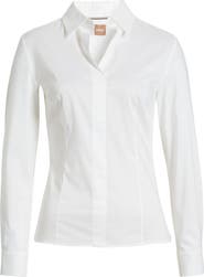 BOSS Bashinah Cotton Blend Blouse