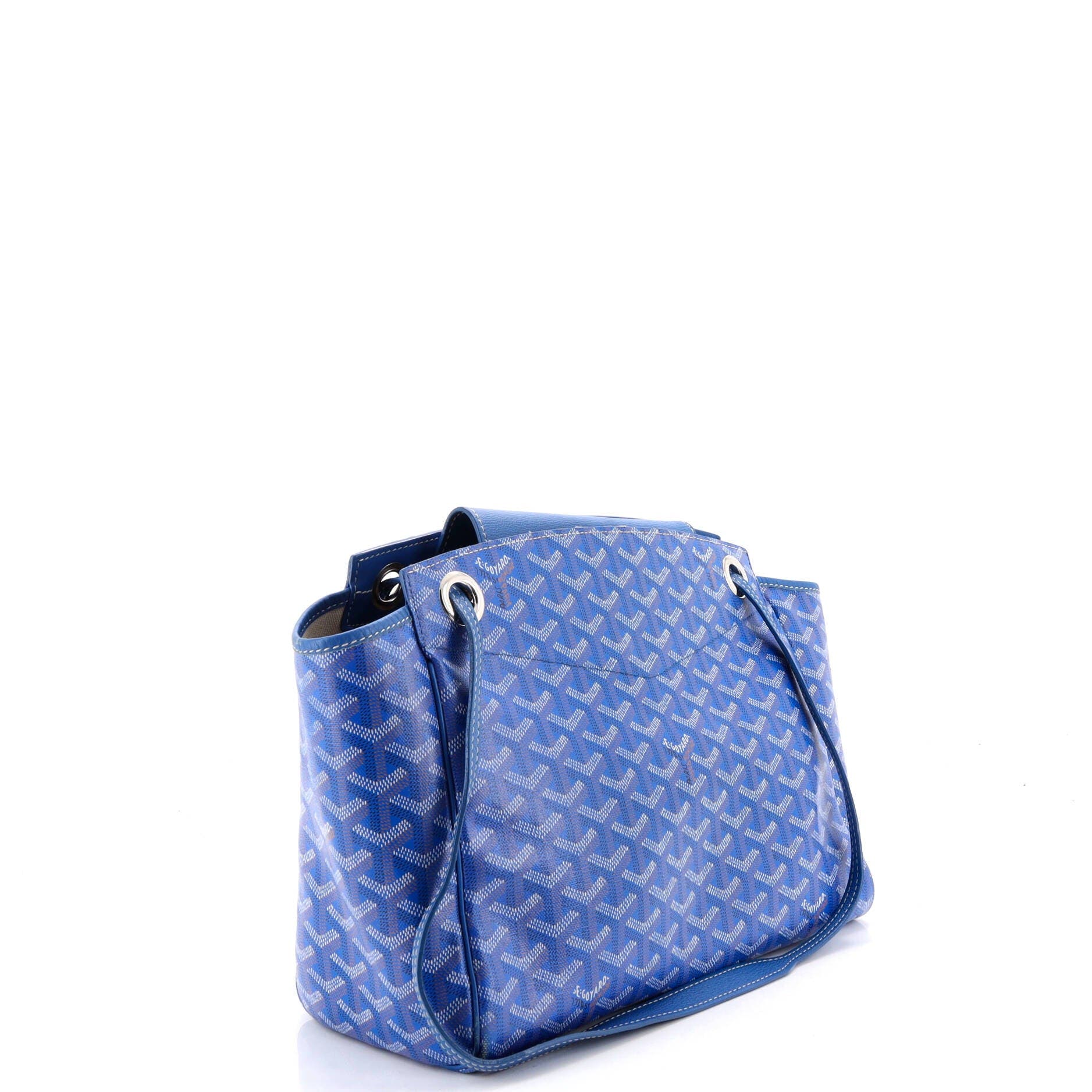 Rouette Bag Coated Canvas PM, Alternate, color, Blue