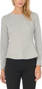 Vince Camuto Long Sleeve Peplum Top