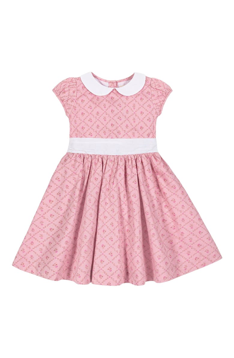 Hope & Henry Girls' Organic Sateen Peter Pan Collar Dress, Kids, Main, color,