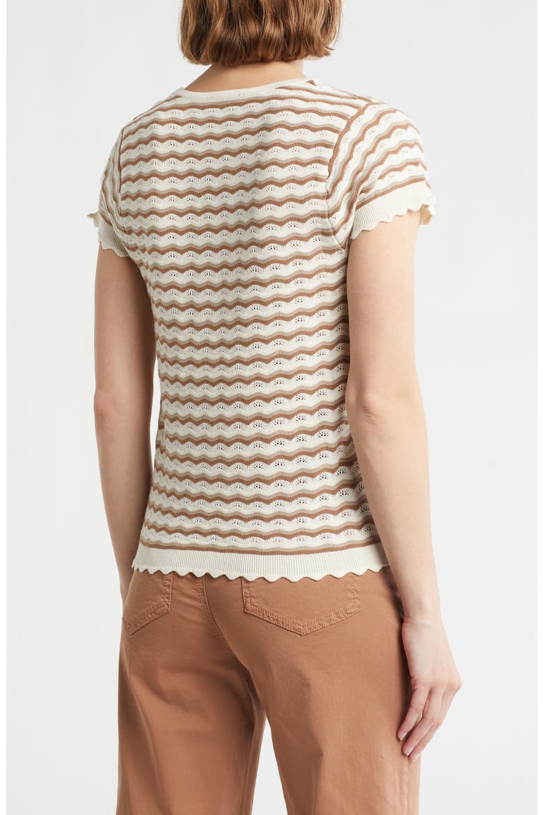 Wavy Stripe Pointelle Sweater, Alternate, color, NEUTRAL COMBO