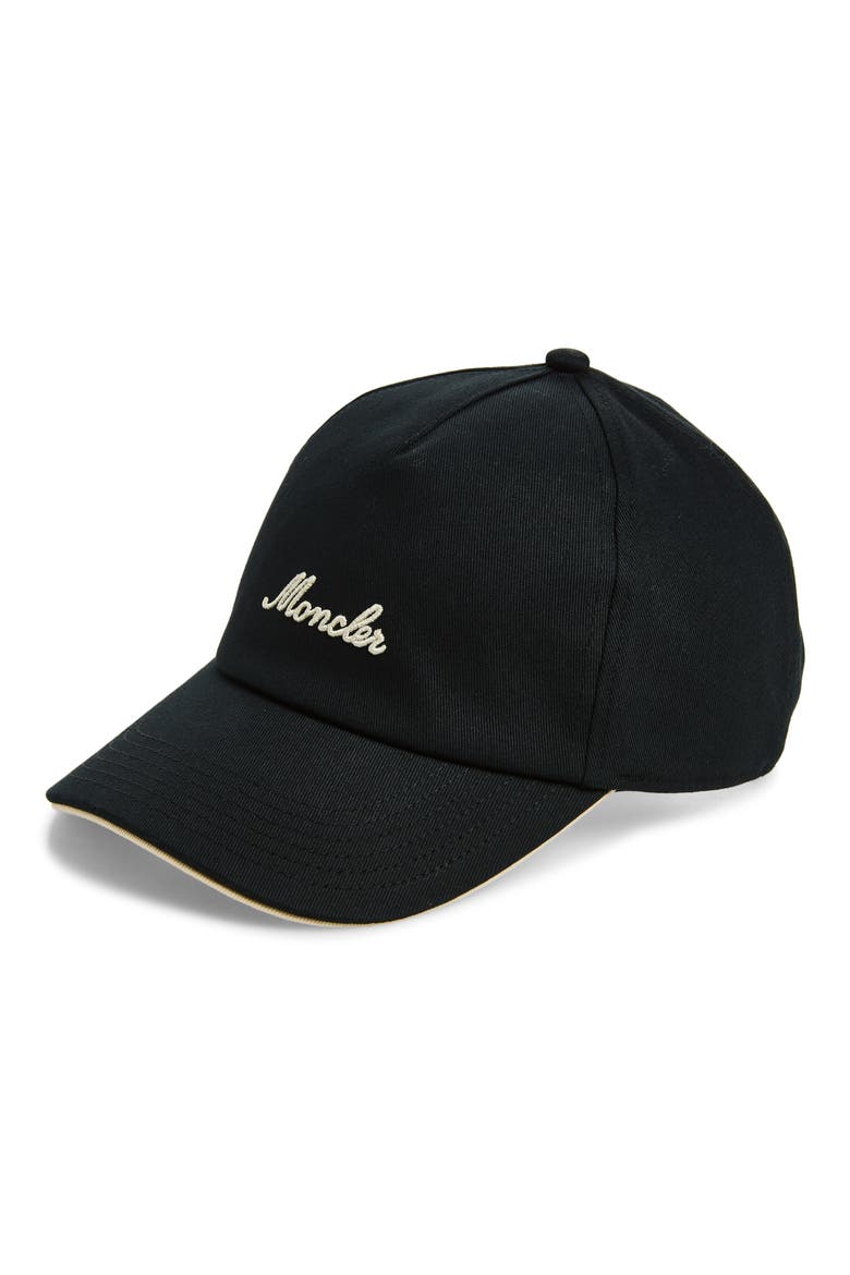 Logo Embroidered Adjustable Baseball Cap, Main, color, BLACK