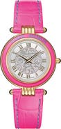 Balmain Haute Elegance Leather Strap Watch, 30mm