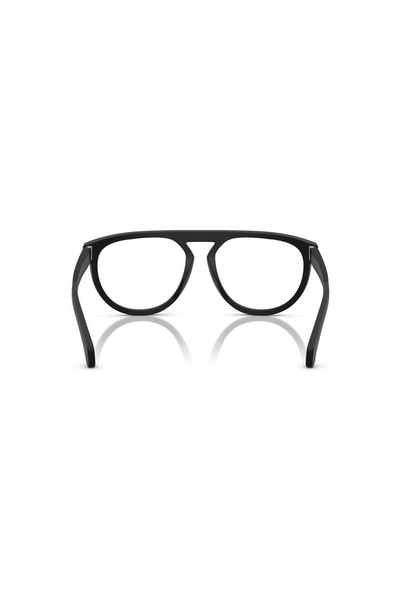 Moncler 57mm Pilot optical glasses, Alternate, color, Black