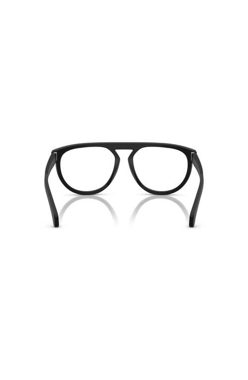 Moncler 57mm Pilot Optical Glasses In Black