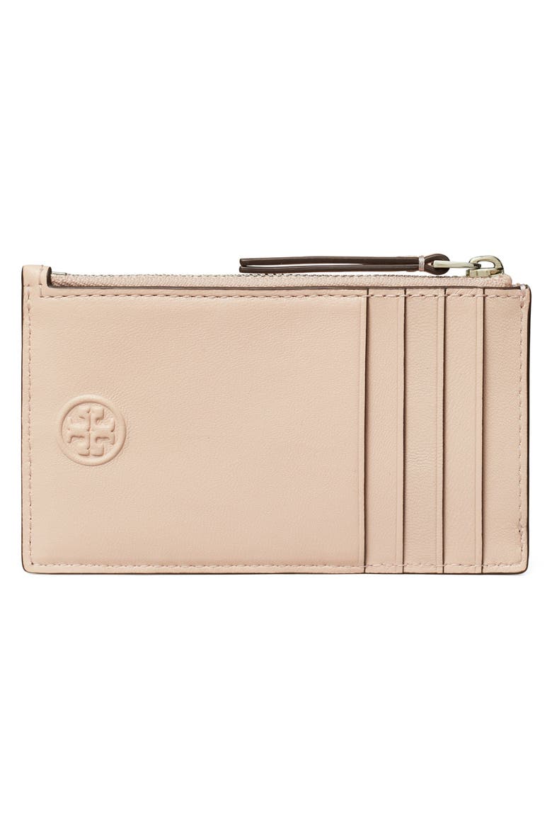 Fleming Quilted Zip Leather Card Case, Alternate, color, SOFT PINK