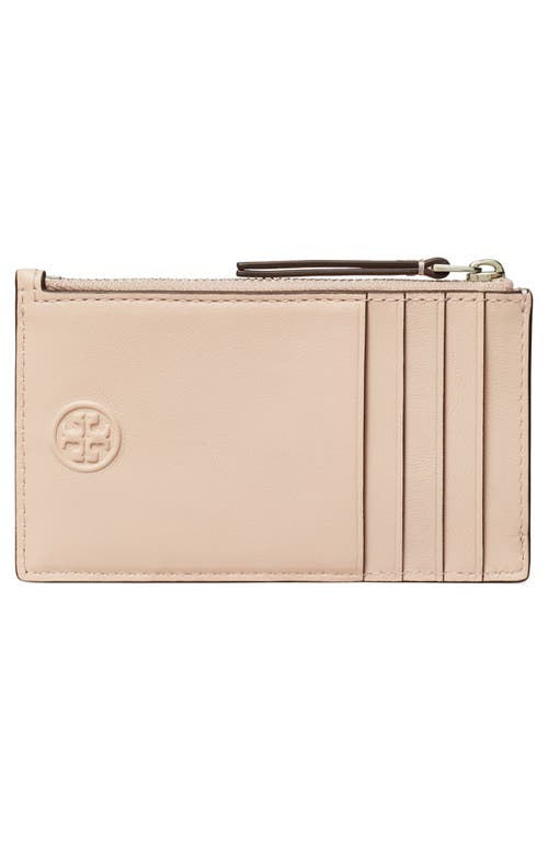 Tory Burch Fleming Quilted Zip Leather Card Case