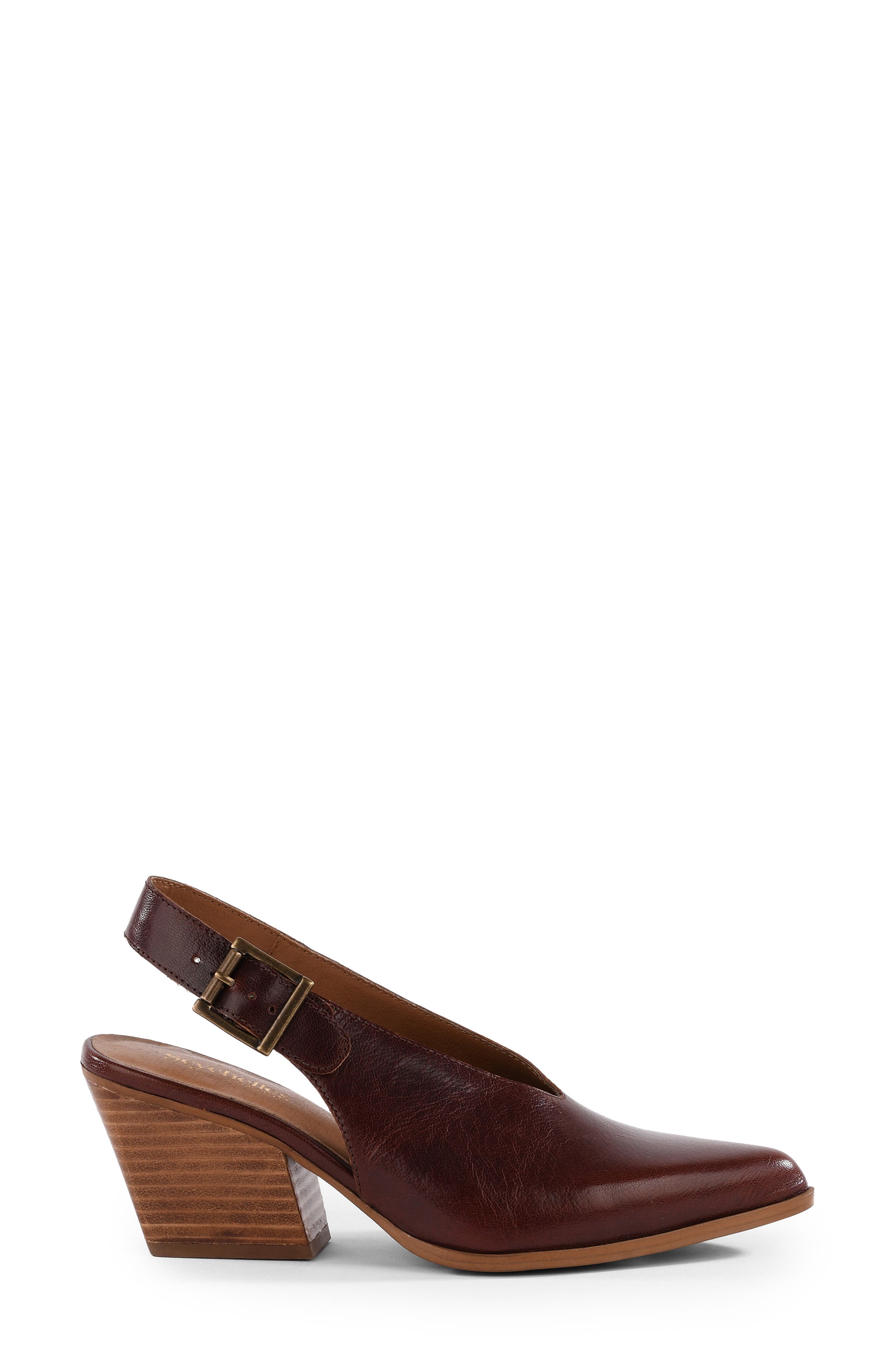 Baby Faced II Pointed Toe Slingback Pump, Alternate, color, CHESTNUT