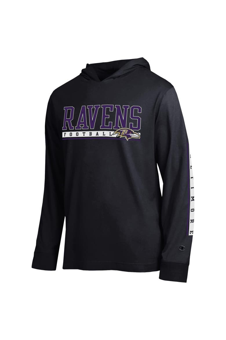 Men's Champion Black Baltimore Ravens All Star Hooded T-Shirt, Alternate, color, Black