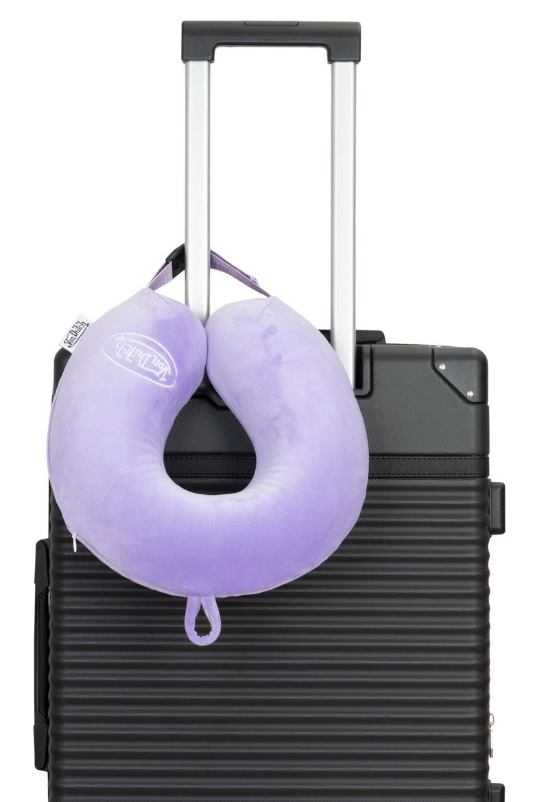 Classic Memory Foam Travel Neck Pillow, Alternate, color, Purple