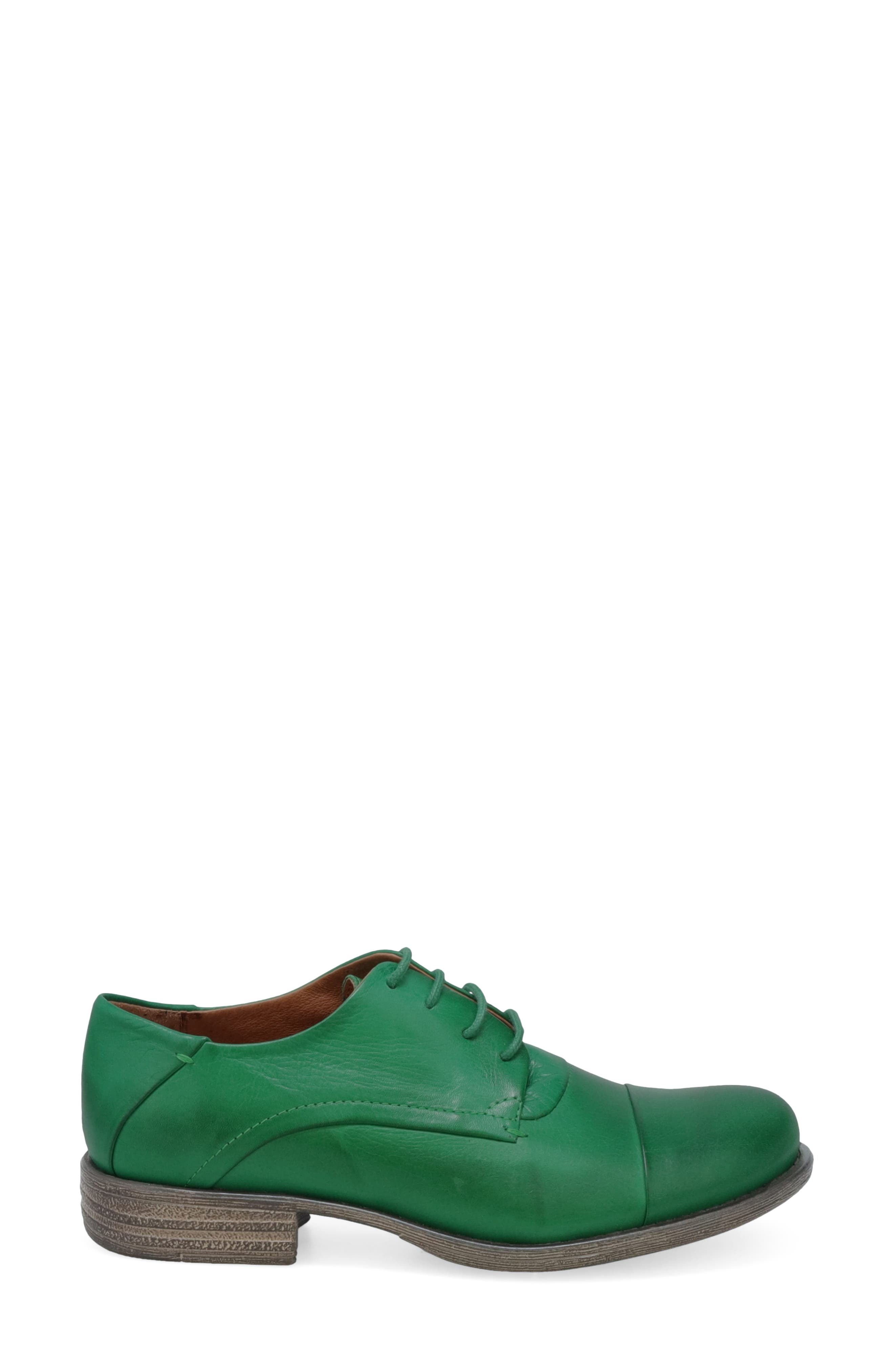 Letty Oxford Flat, Alternate, color, EMERALD