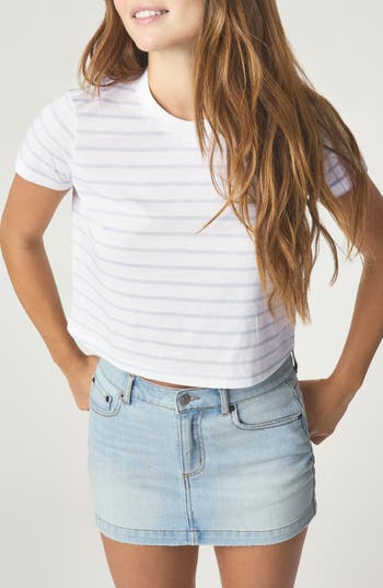 Florence By Mills Stripe Core T-shirt In White