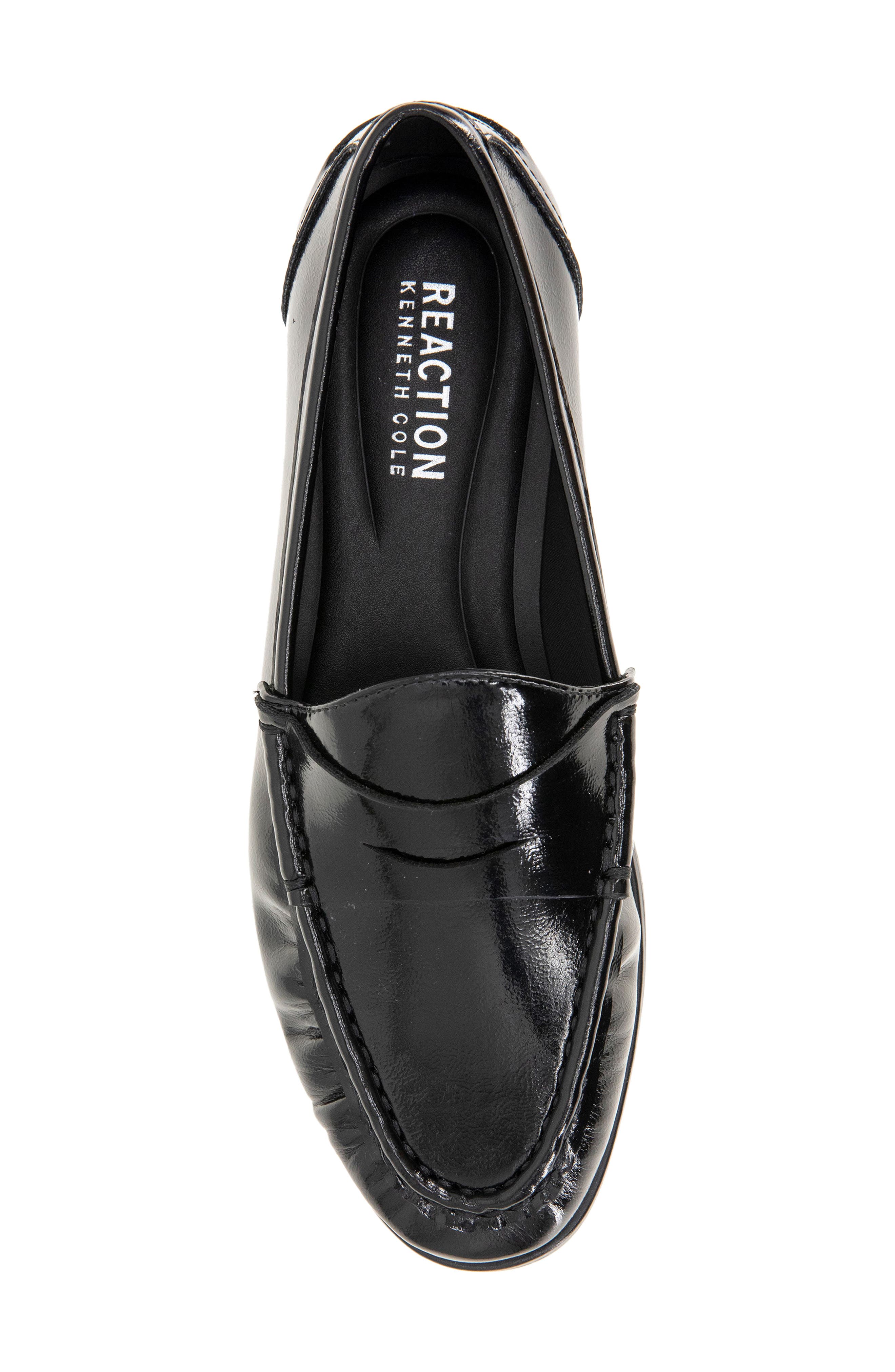 Reaction Kenneth Cole Zoila Penny Loafer, Alternate, color, Black Patent