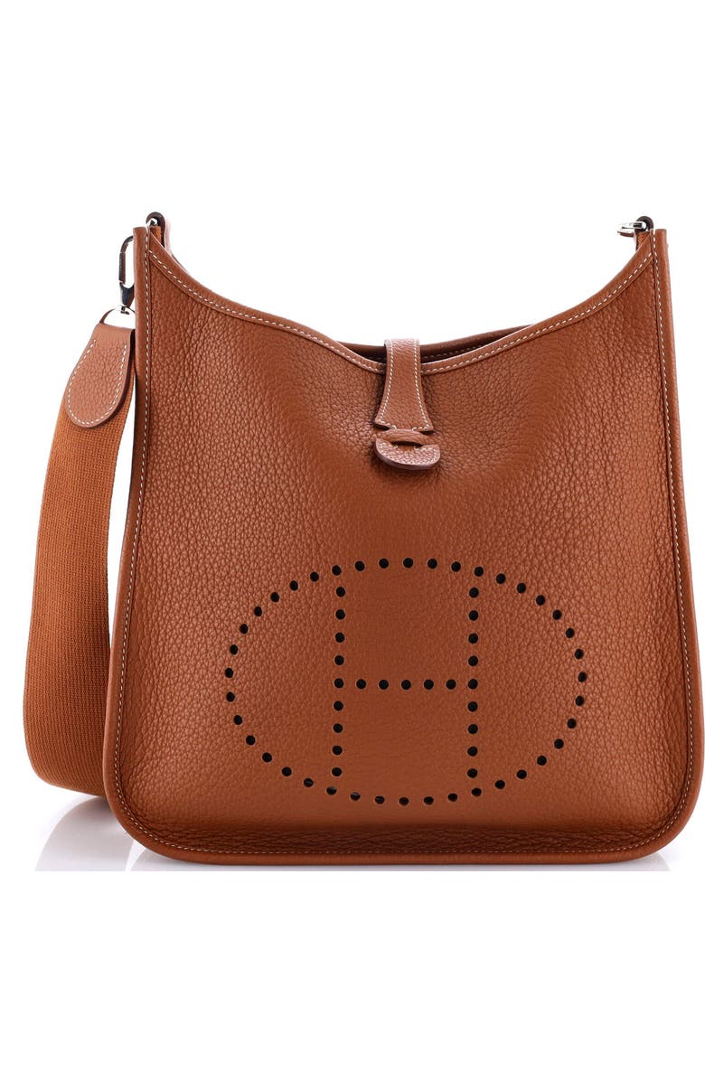 Pre-Owned Hermes Evelyne Bag Gen I Clemence PM, Main, color, Gold