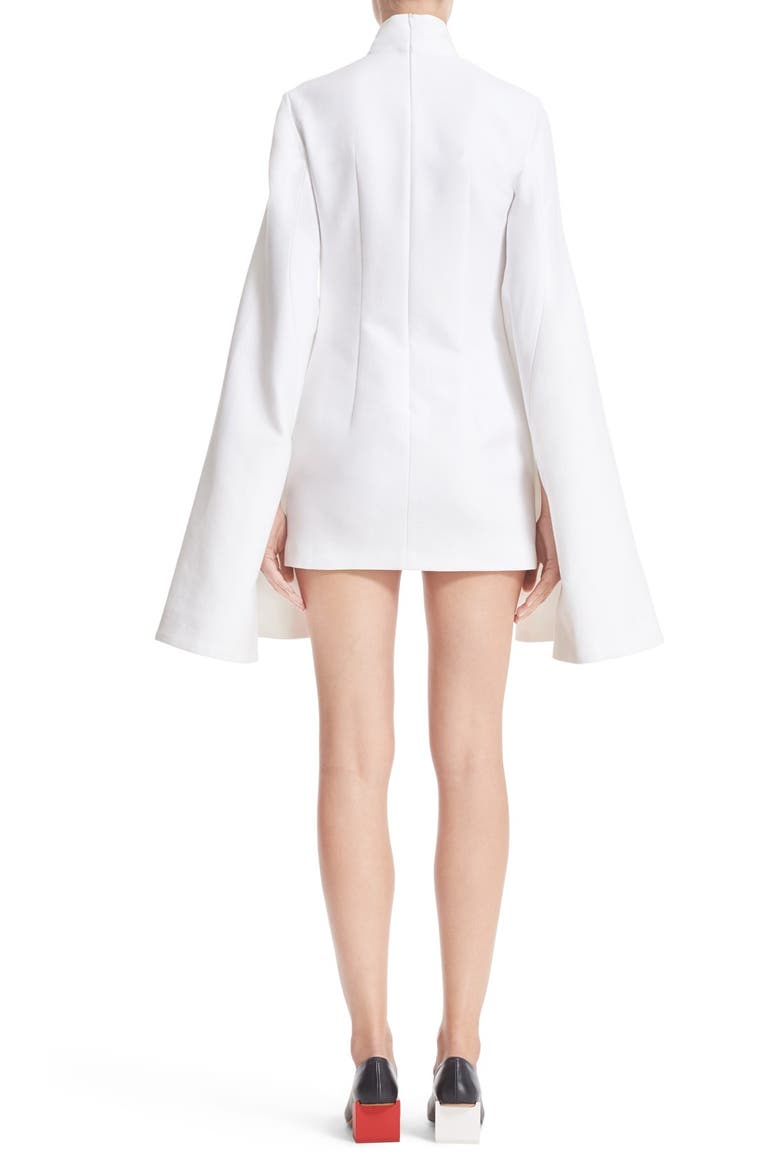'La Robe Grandes Manches' Bell Sleeve Minidress, Alternate, color, WHITE
