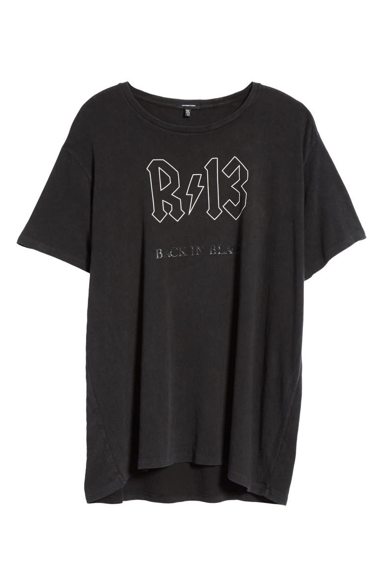 R13 Back in Black Graphic Tee, Alternate, color,