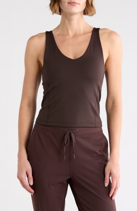 Air Glide V-Neck Performance Crop Tank