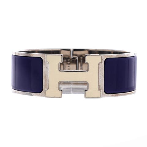 Clic Clac H Bracelet Metal and Enamel Wide