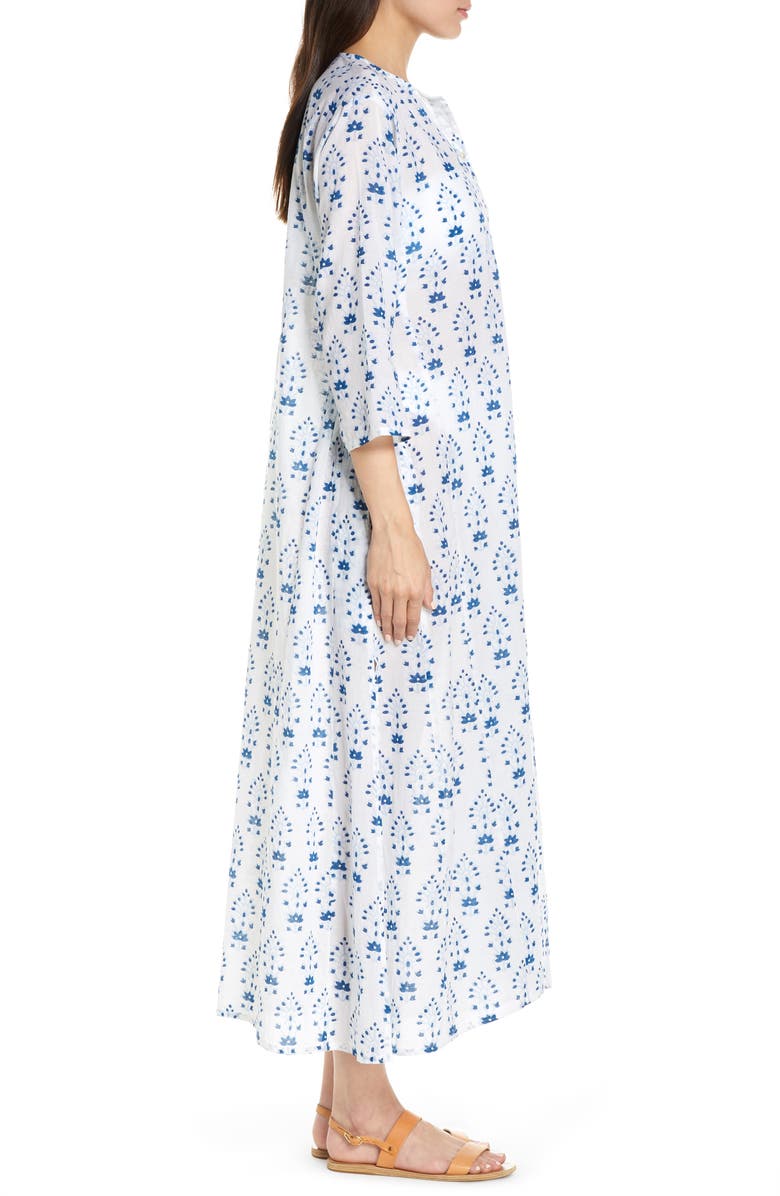 Roller Rabbit Printed Long Cover-Up Dress, Alternate, color, 