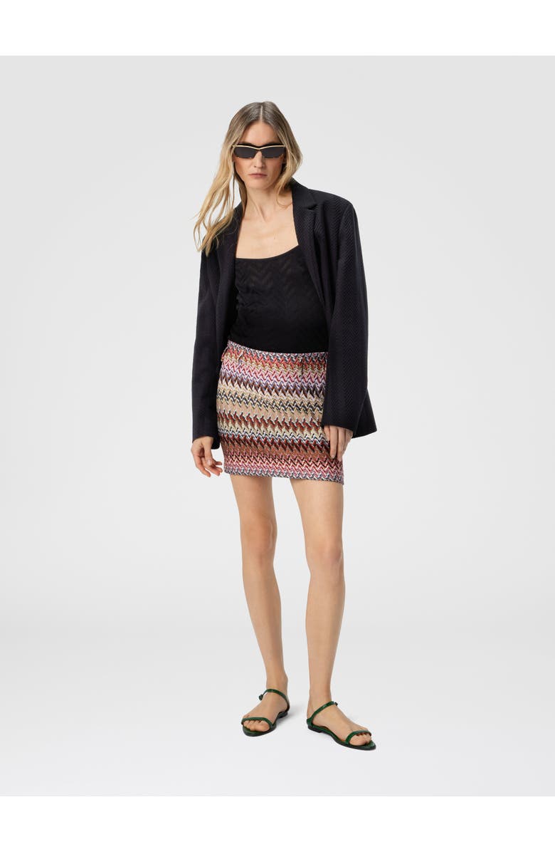 Missoni Mini Skirt With Zigzag Pattern, Alternate, color, Multicoloured