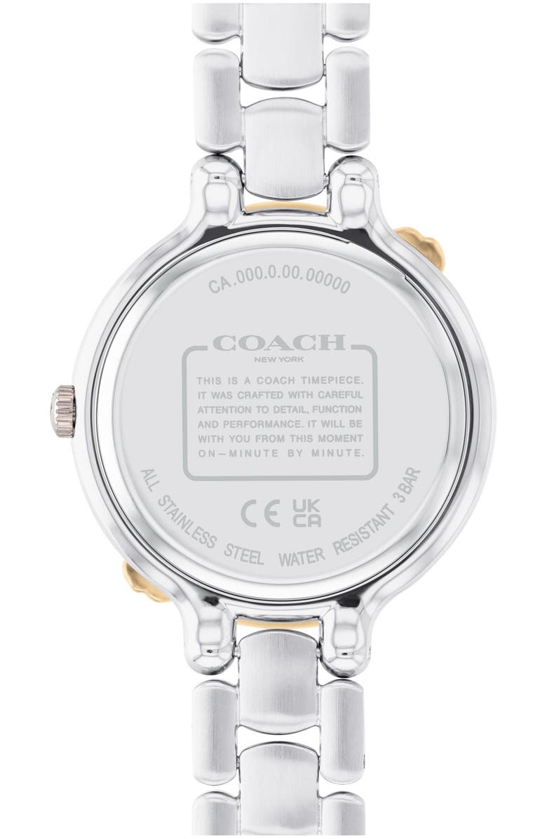 COACH Chelsea Bracelet Watch, 32mm, Alternate, color, Silver White
