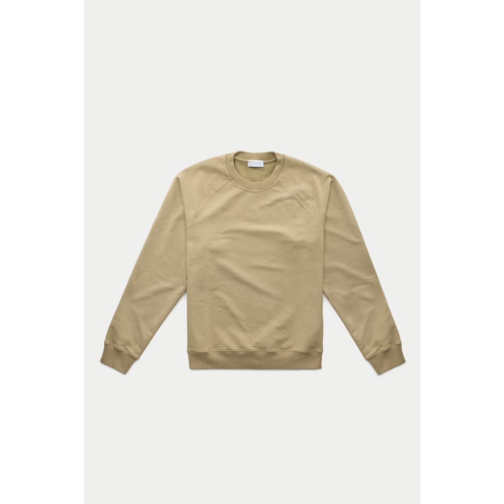Wolf Vs. Goat (wvg) Cotton Modal Relaxed Raglan Sweatshirt In Neutral