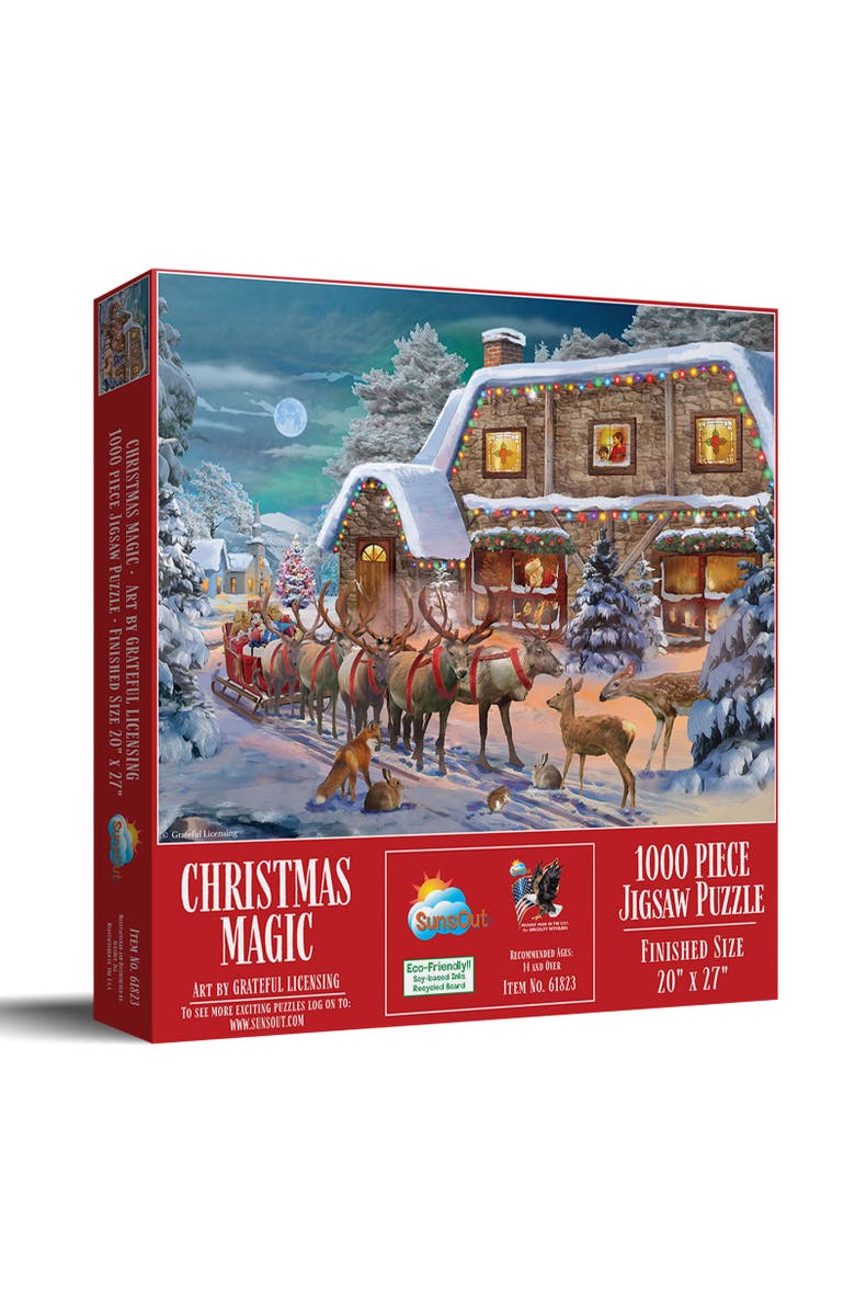 Sunsout Christmas Magic 1000 piece Jigsaw Puzzle for Adults, Main, color, Multicolor