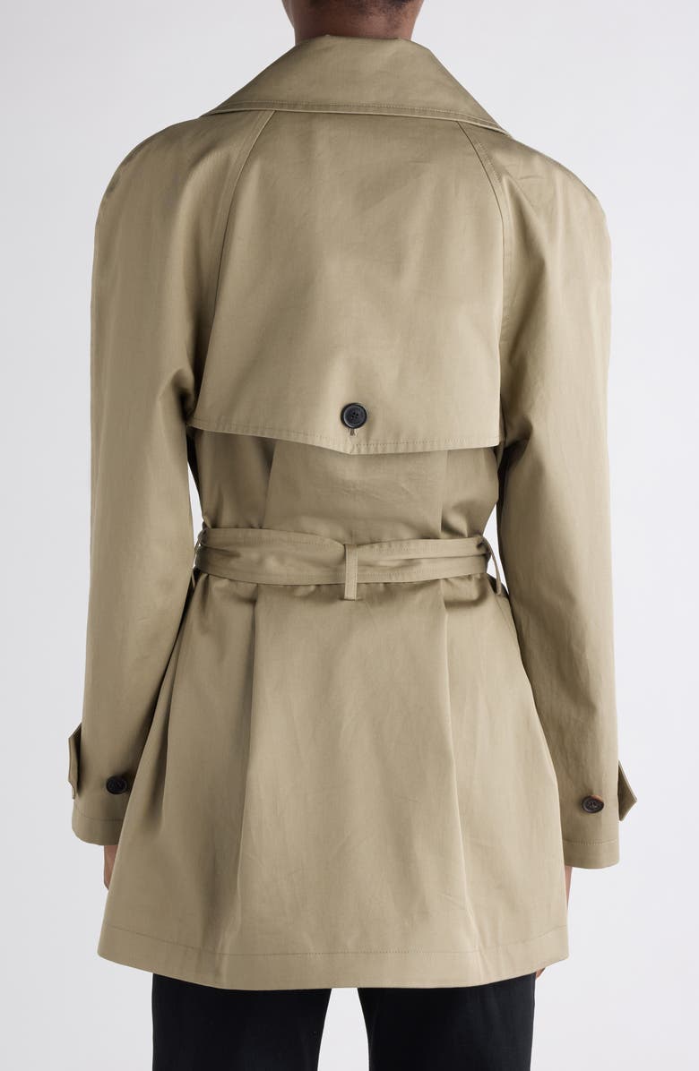 Balenciaga Cocoon Short Trench Coat, Alternate, color, Explorer Beige
