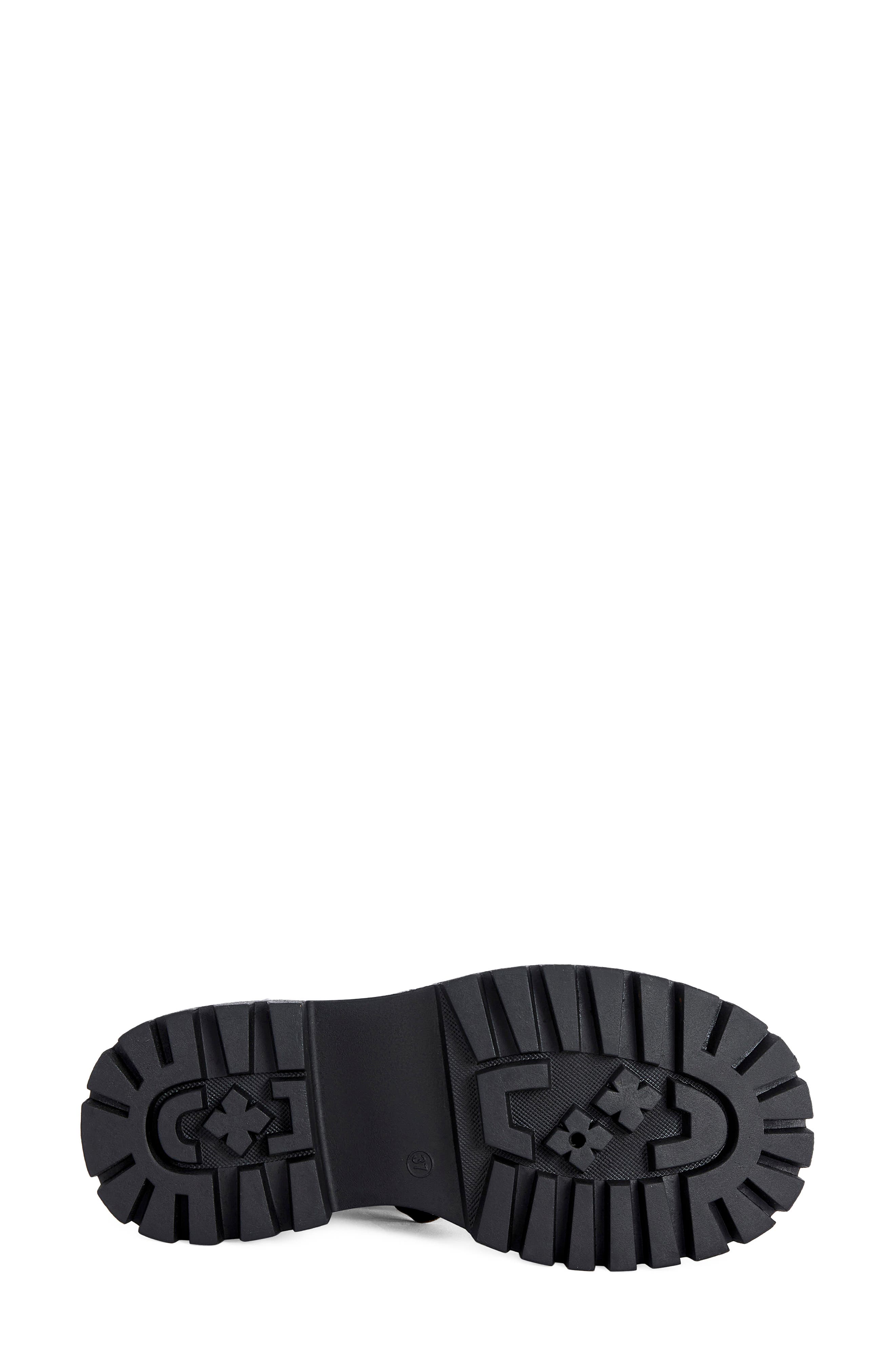Alcetasa Faux Leather Buckle Boot, Alternate, color, BLACK