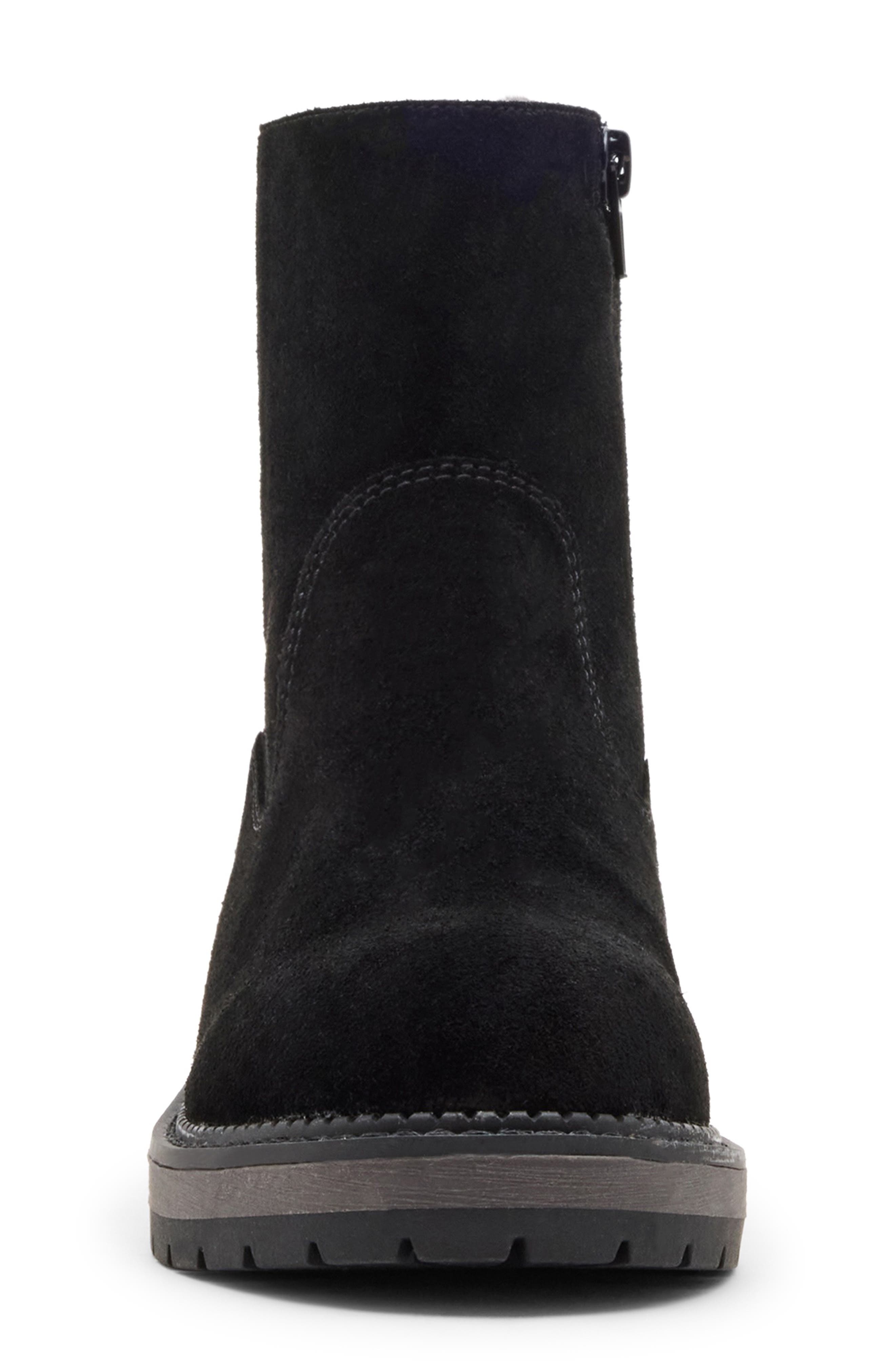 Blondo Nappa Waterproof Suede Bootie, Alternate, color, Black Suede