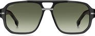 BOSS 57mm Rectangular Sunglasses