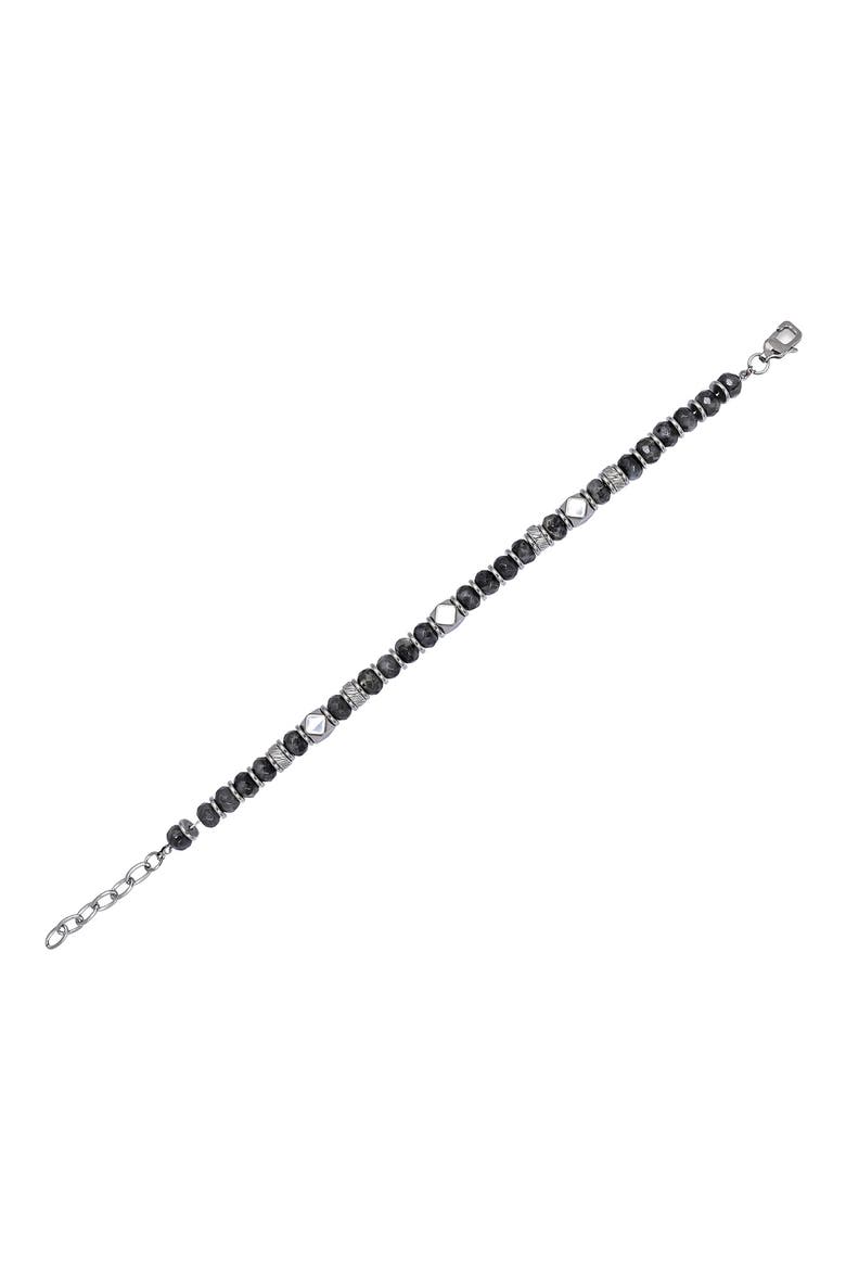 Men's Asher Labradorite Beaded Bracelet, Alternate, color, SILVER