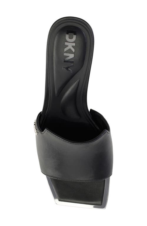 Dkny Kailyn Womens Block Heel Man Made Slide In Black