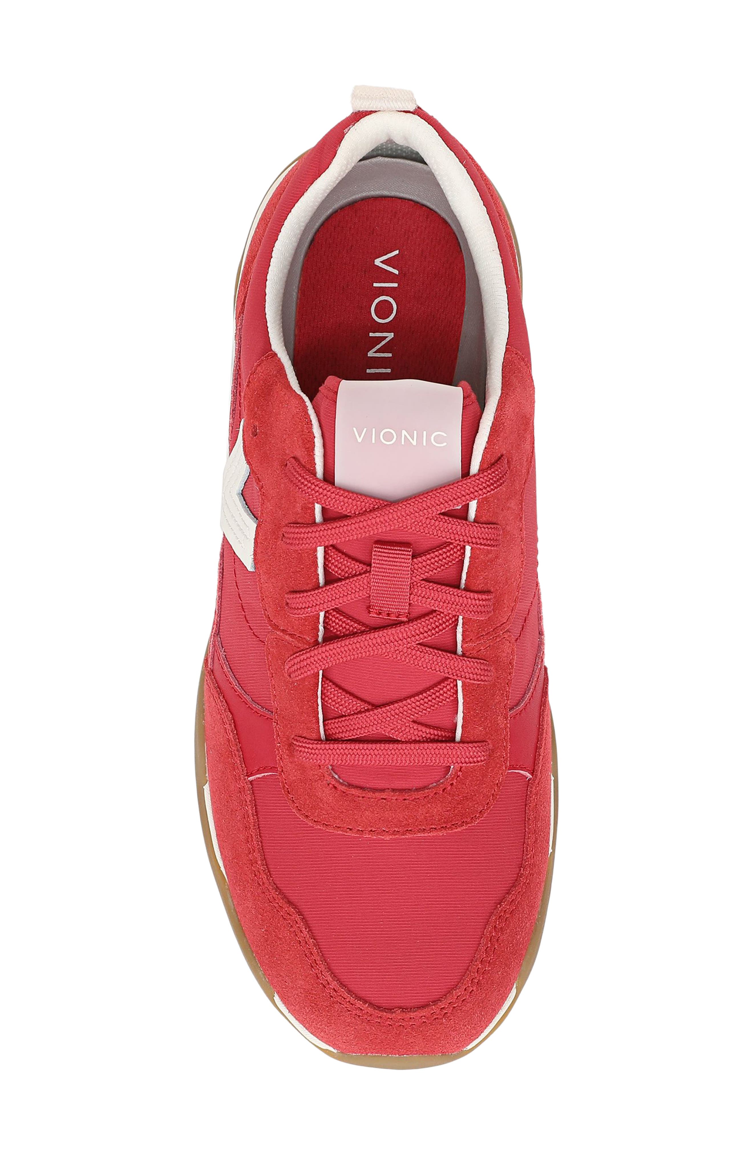 Vionic Slim Glide Sneaker, Alternate, color, Varsity Red