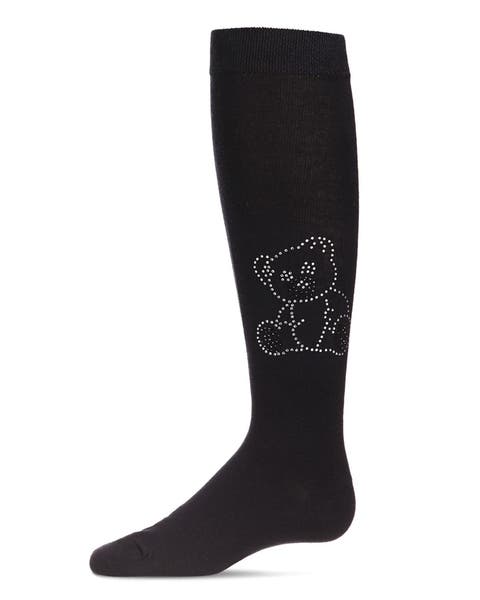 Crystal Bear Knee-High Socks