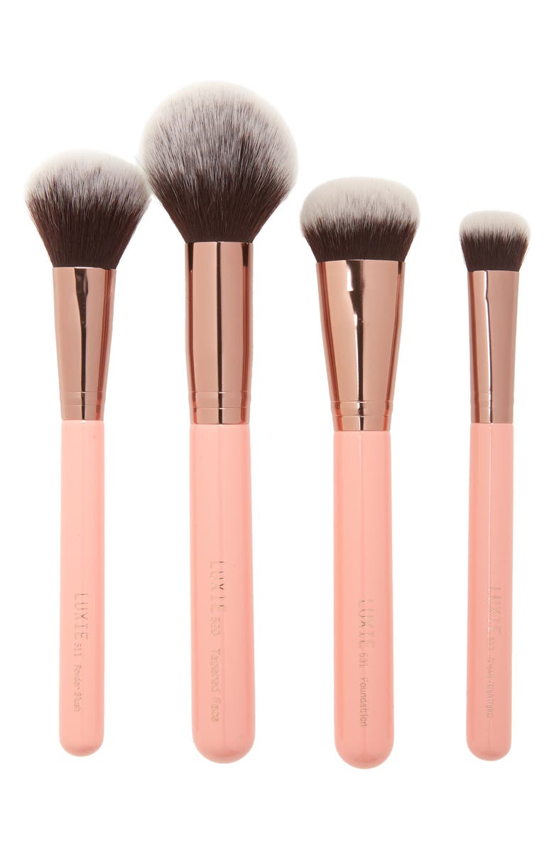 Luxie Rose Gold Face Brush Set, Main, color, 
