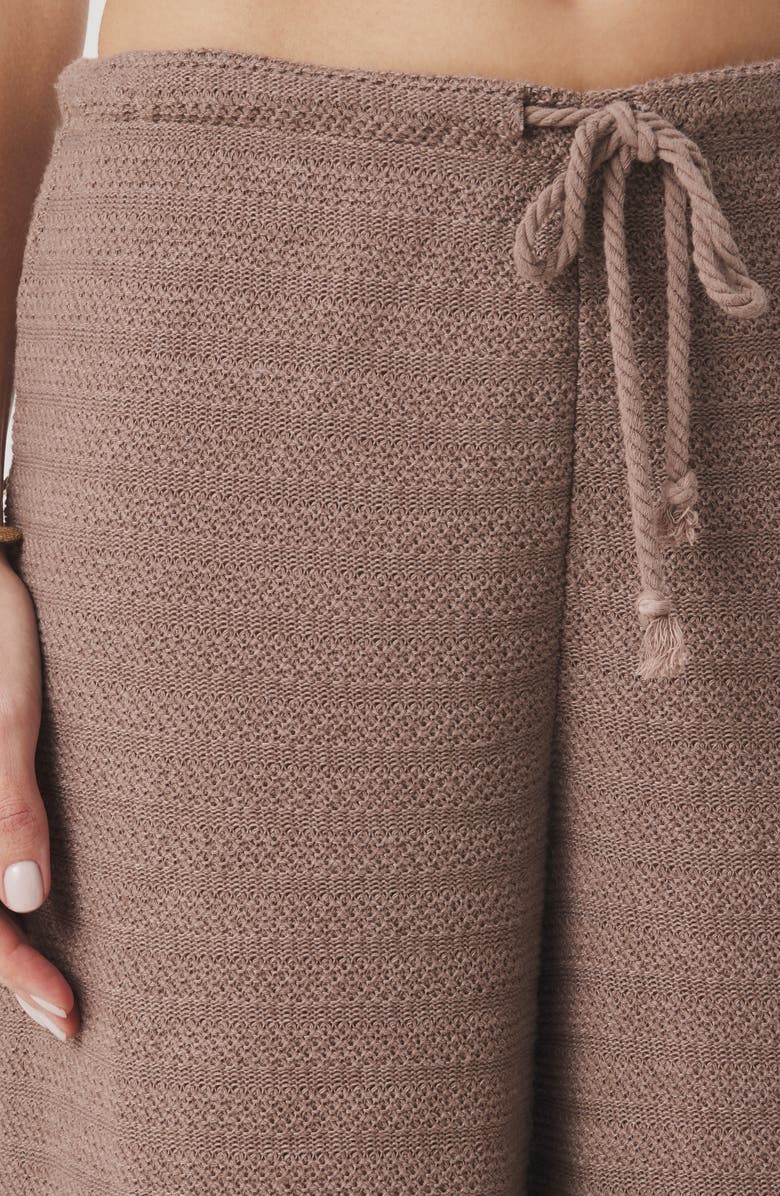 Splendid Marisol Mixed Stitch Wide Leg Pants, Alternate, color, Wicker Beige