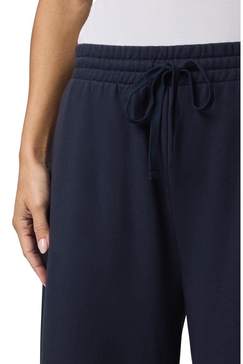 Matilda Wide Leg Terry Pants, Alternate, color, NAVY BLUE