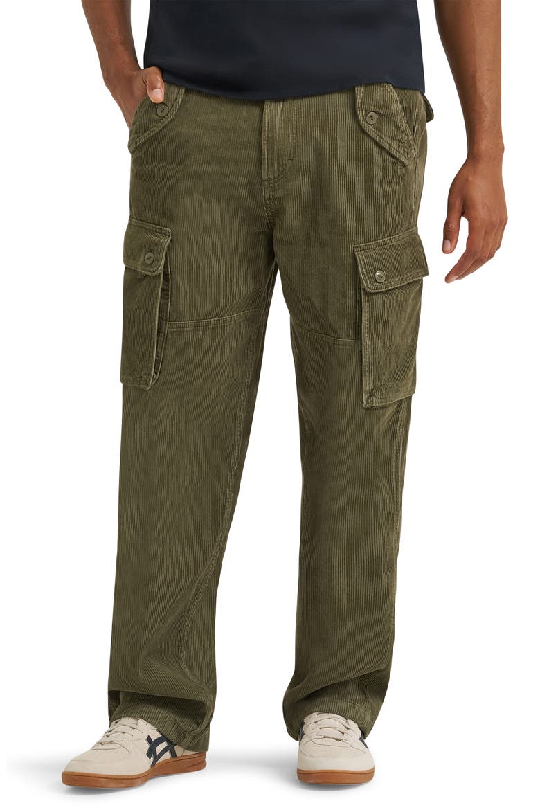 Casey Jones Cotton Corduroy Cargo Pants, Main, color, IVY GREEN