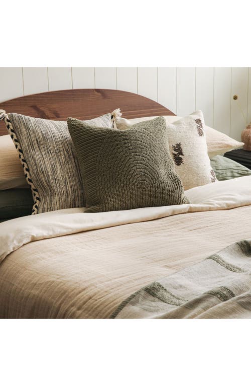 Crane Air Sand Cotton & Linen Duvet Cover In Sand