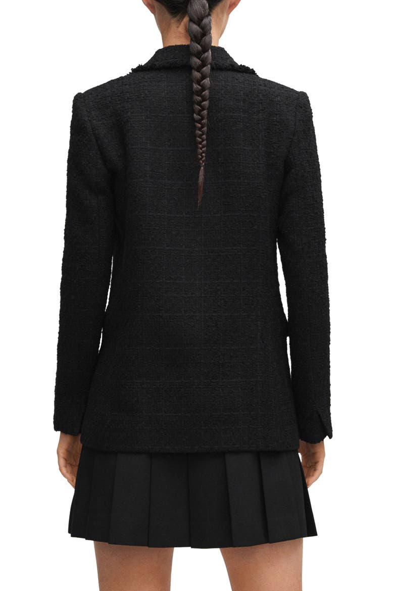 Tweed Blazer, Alternate, color, BLACK