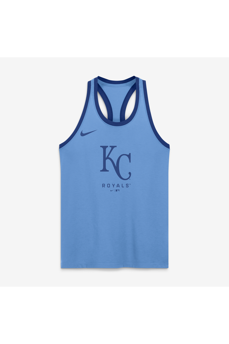 Women's Nike Light Blue Kansas City Royals Tri-Blend Dri-FIT Racerback Tank Top, Main, color, Light Blue