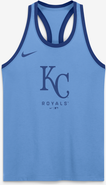 Nike Women's Nike Light Blue Kansas City Royals Tri-Blend Dri-FIT Racerback Tank Top