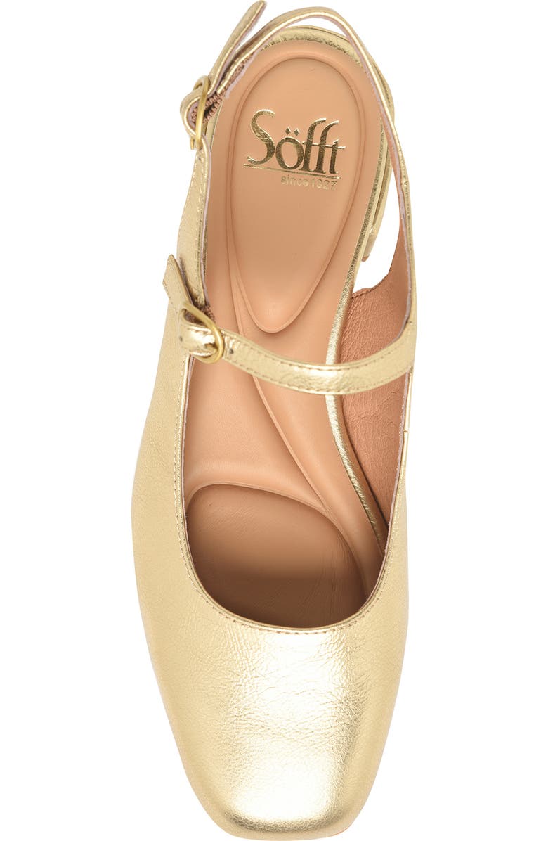 Söfft Leyla Slingback Mary Jane Pump, Alternate, color, Gold