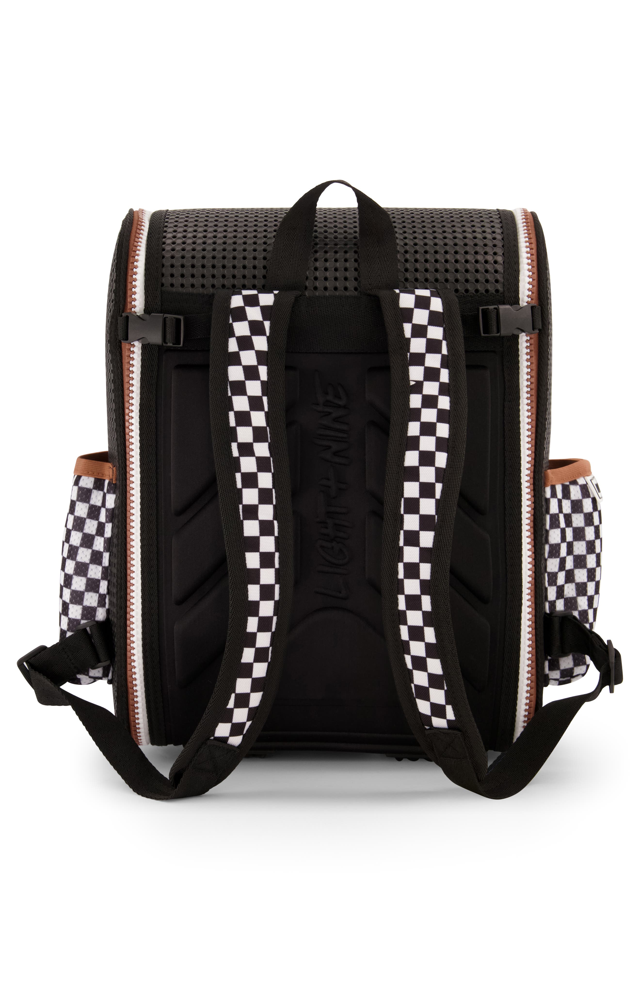 Light+Nine Kids' Checkered Student Backpack, Alternate, color, 