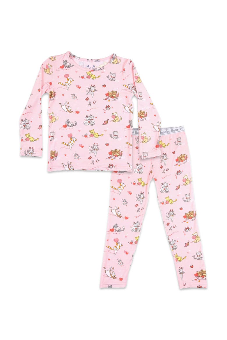 Kids' Love Kittens Set of 2 Piece Pajamas, Main, color, Love Kittens
